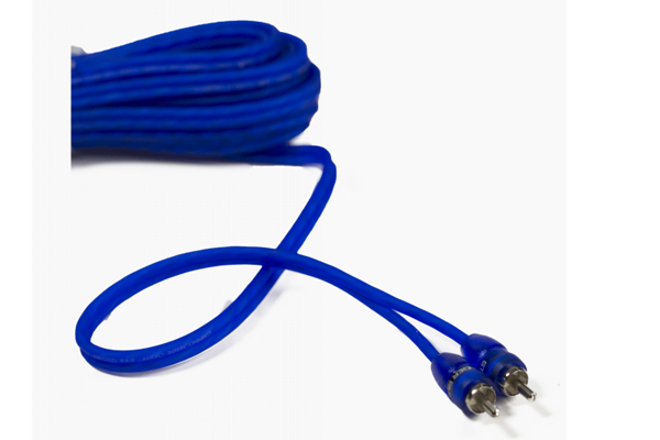  SSRCB12 / 12 Ft Blue Comp Series Twisted RCA